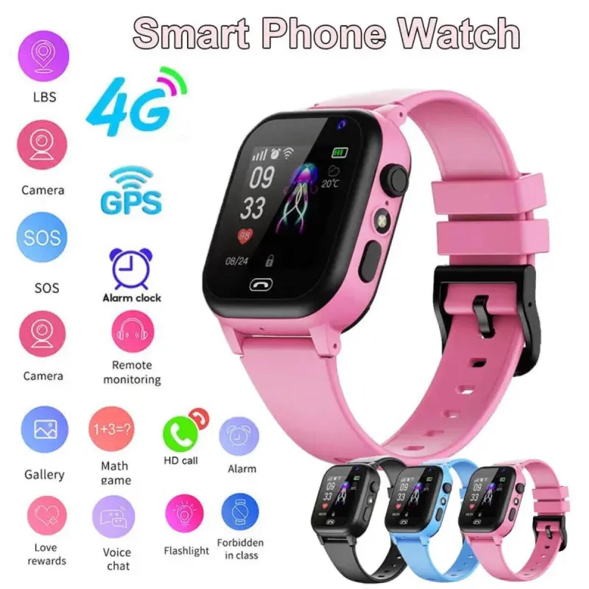 Kids Smartwatch Gps - 어린이 스마트 시계 4G 다기능 방수