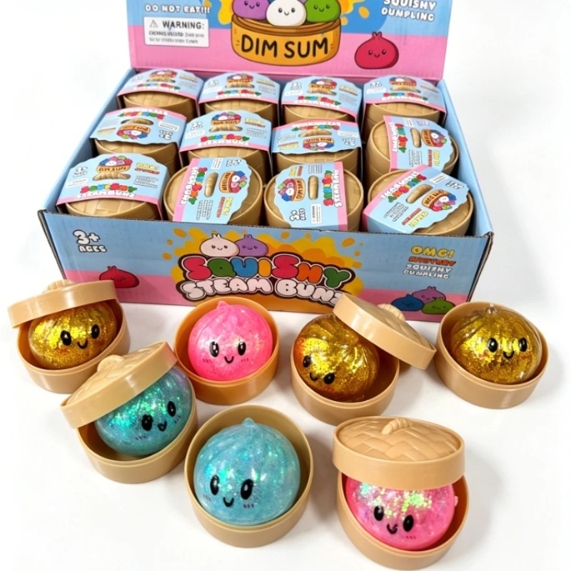 실감나는 미니 만두 스퀴즈 장난감, 대나무 찜기 포함, - Kids Toys Dumplings 리뷰 및 가격