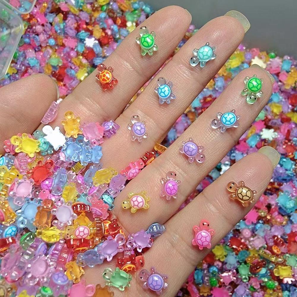 1/100개 컬러풀 랜덤 야광 작은 거대 거북이 수납함 - Kids Toys Little People 리뷰 및 가격