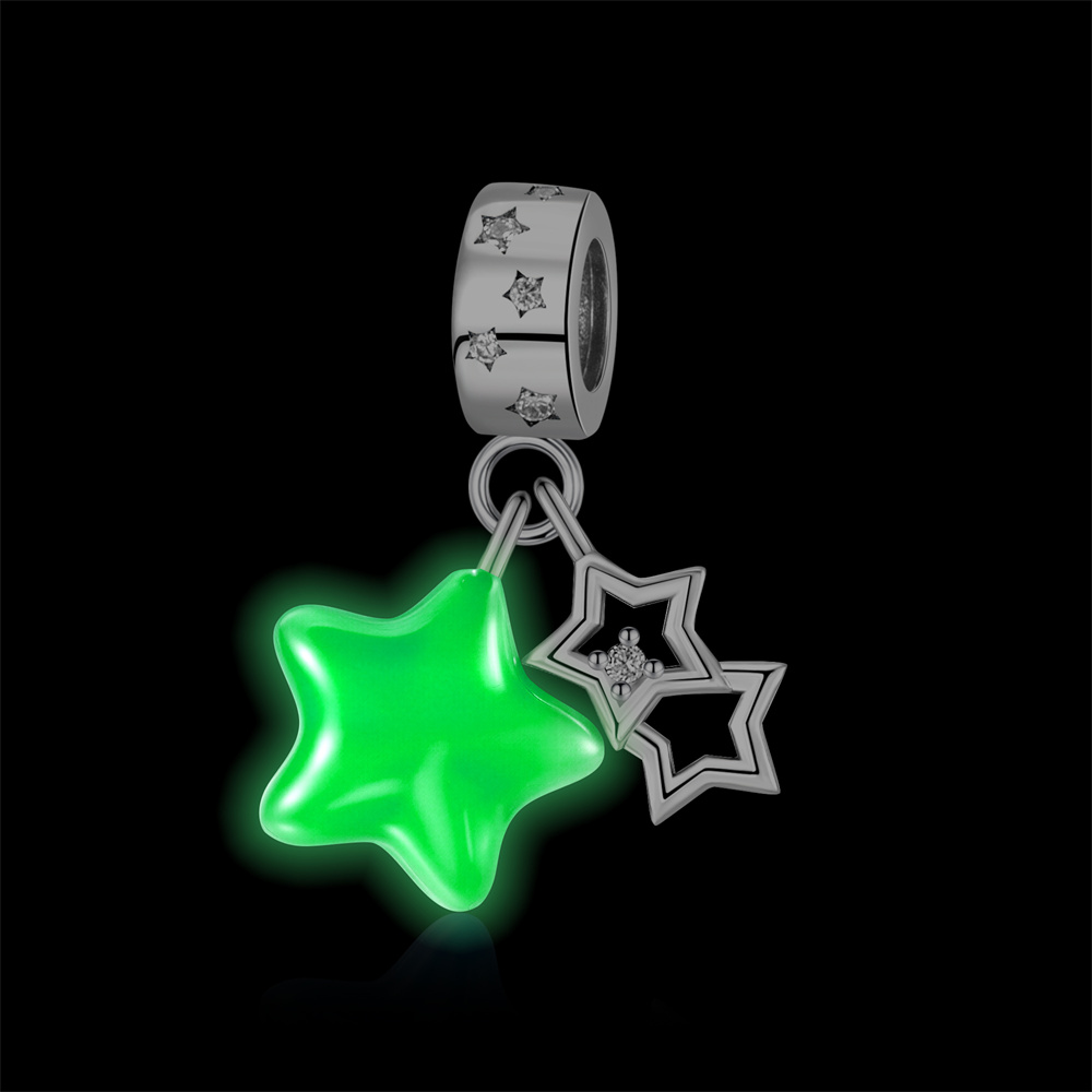 팬 참 오리지널 야광 스타 댕글 참 팔찌 펜던트 쥬얼리 - Glow In Dark Stars 리뷰 및 가격