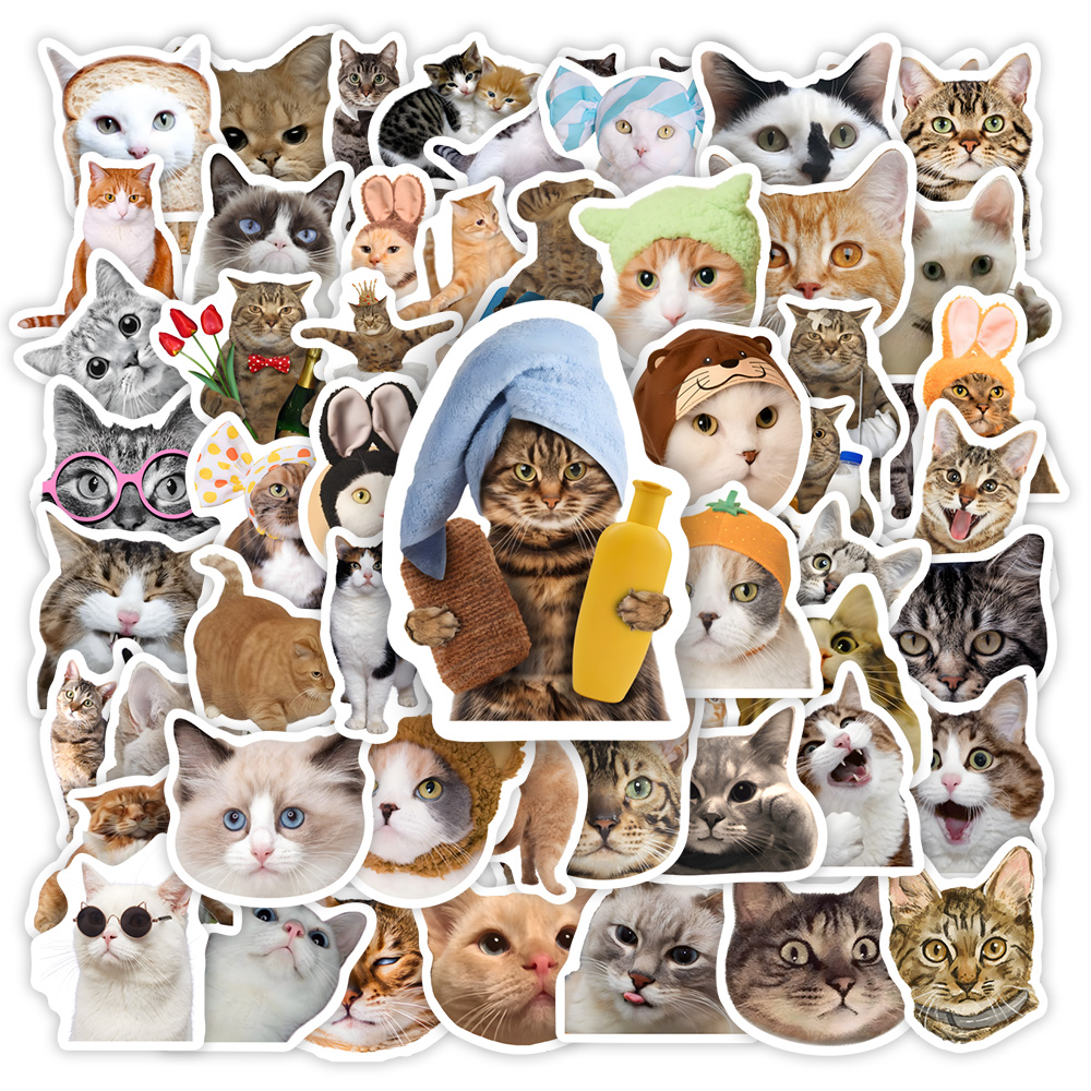 귀여운 재미있는 고양이 클립 아트 스티커, DIY 선물 - Kids Toys Clipart 리뷰 및 가격