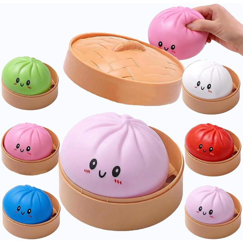 대형 만두 모양 스트레스 볼, 다채로운 스퀴시 빵 모양 - Kids Toys Dumplings 리뷰 및 가격
